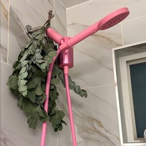 Pink Shower Head with Hose